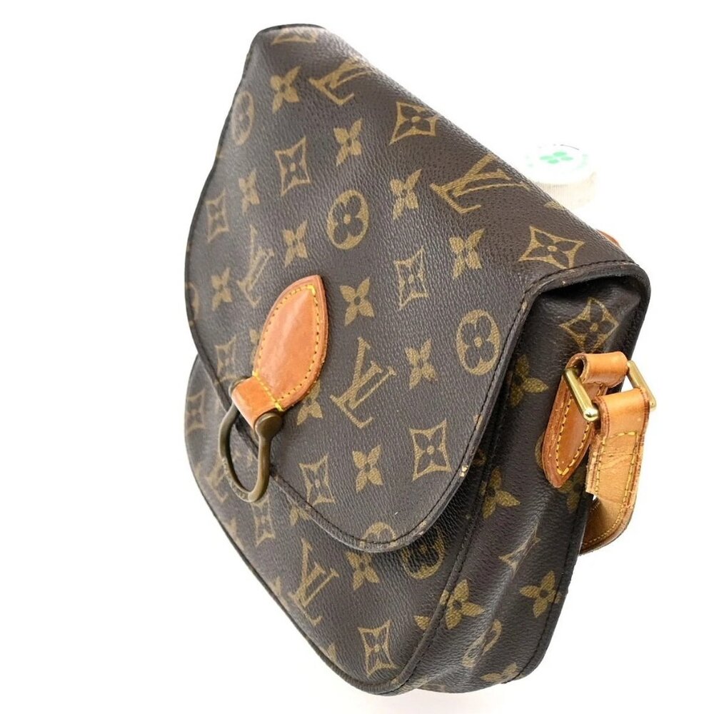 LOUIS VUITTON Saint Cloud MM Shoulder Bag Monogram Leather Brown M51243 31MA062 - Picture 3 of 16